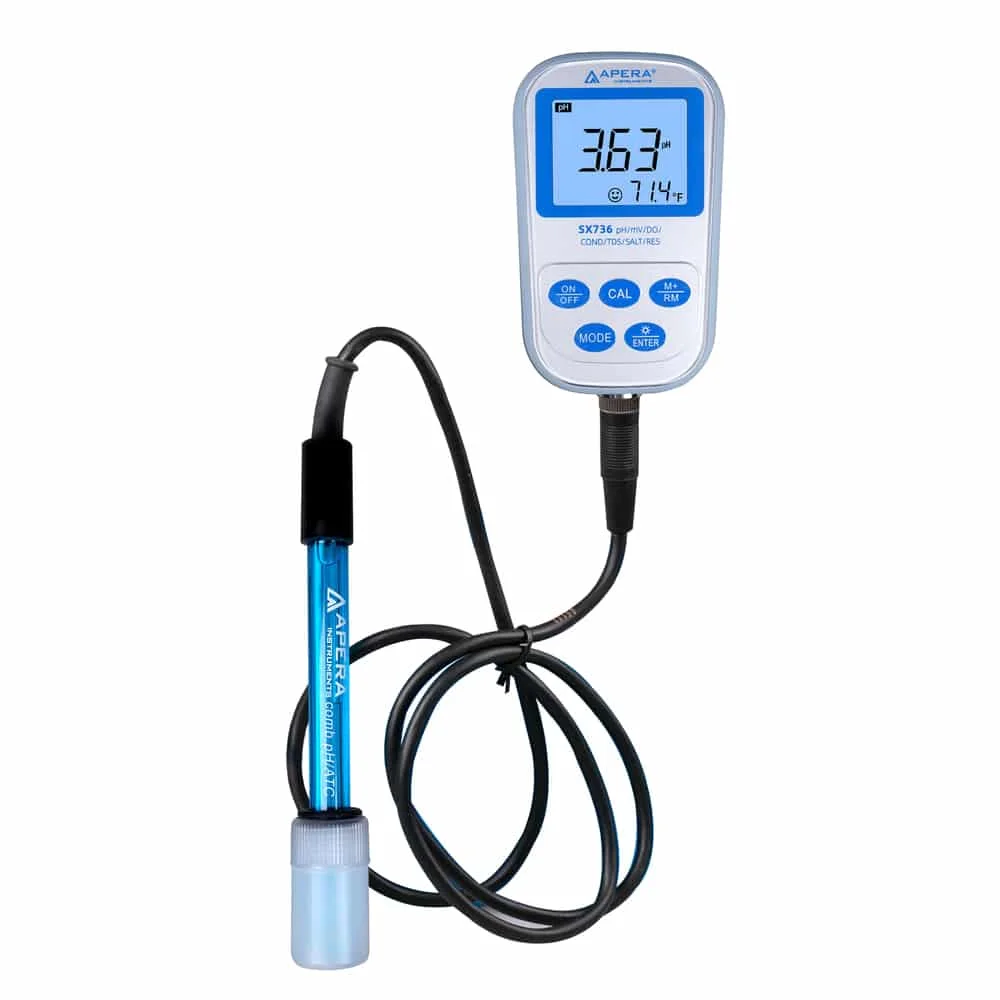 SX736 Portable pH/EC/TDS/Salinity/Resistivity/DO Meter